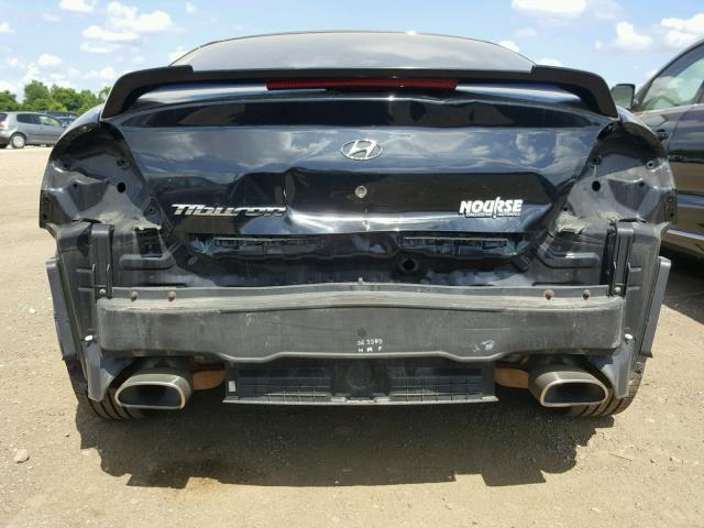 KMHHM66D88U291383 - 2008 HYUNDAI TIBURON GS BLACK photo 9