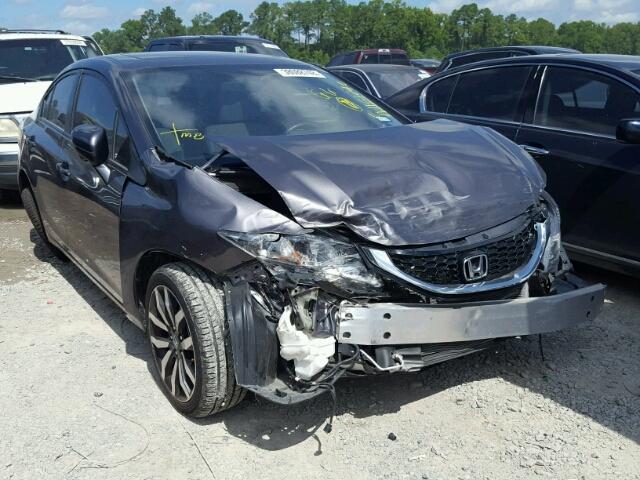 19XFB2F99EE051341 - 2014 HONDA CIVIC EXL GRAY photo 1