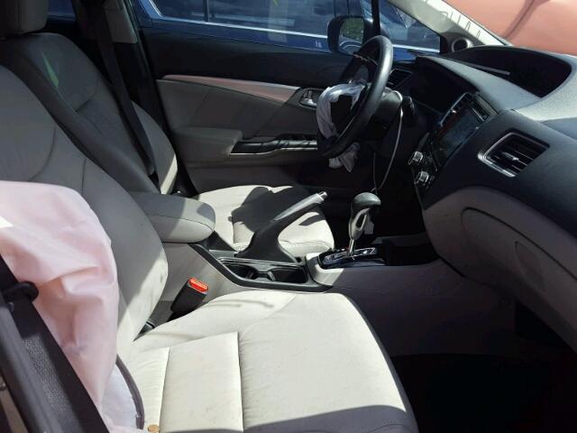 19XFB2F99EE051341 - 2014 HONDA CIVIC EXL GRAY photo 5