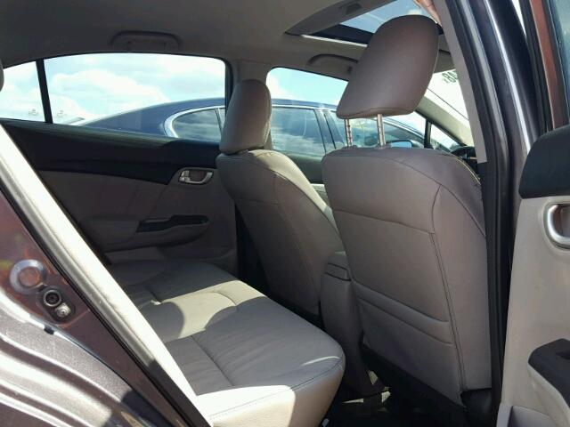 19XFB2F99EE051341 - 2014 HONDA CIVIC EXL GRAY photo 6