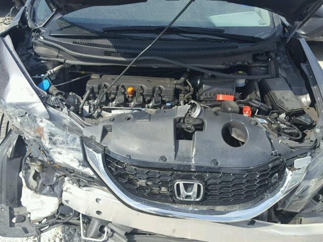 19XFB2F99EE051341 - 2014 HONDA CIVIC EXL GRAY photo 7