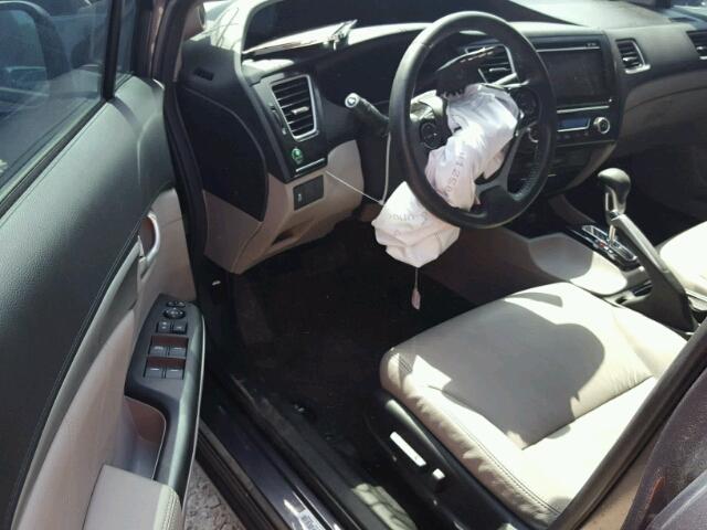 19XFB2F99EE051341 - 2014 HONDA CIVIC EXL GRAY photo 9