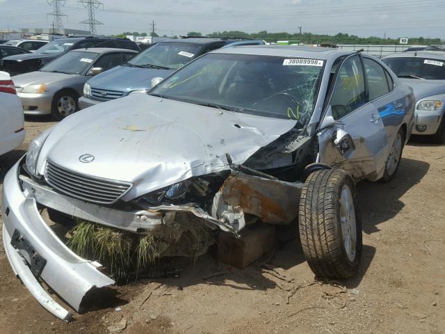 JTHBA30G355063347 - 2005 LEXUS ES 330 SILVER photo 2