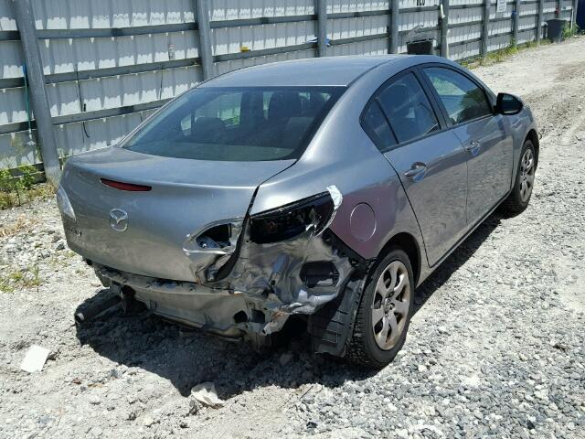 JM1BL1UGXC1601346 - 2012 MAZDA 3 I SILVER photo 4