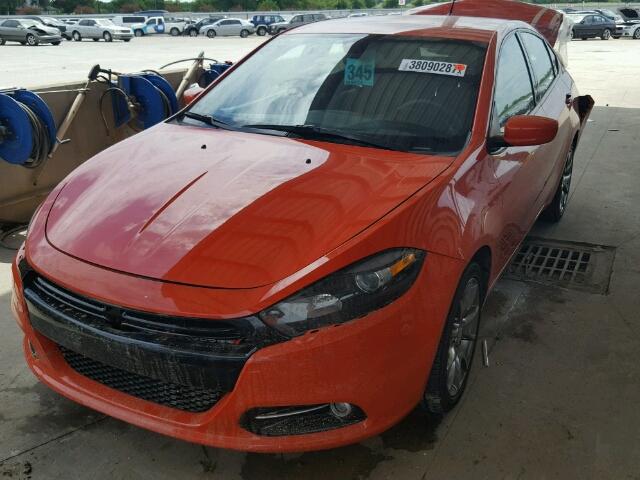 1C3CDFBB1FD238027 - 2015 DODGE DART ORANGE photo 2