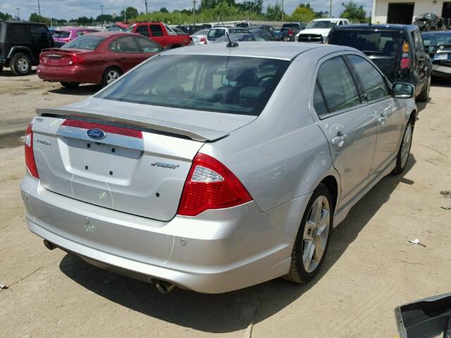 3FAHP0KCXAR255445 - 2010 FORD FUSION SILVER photo 4