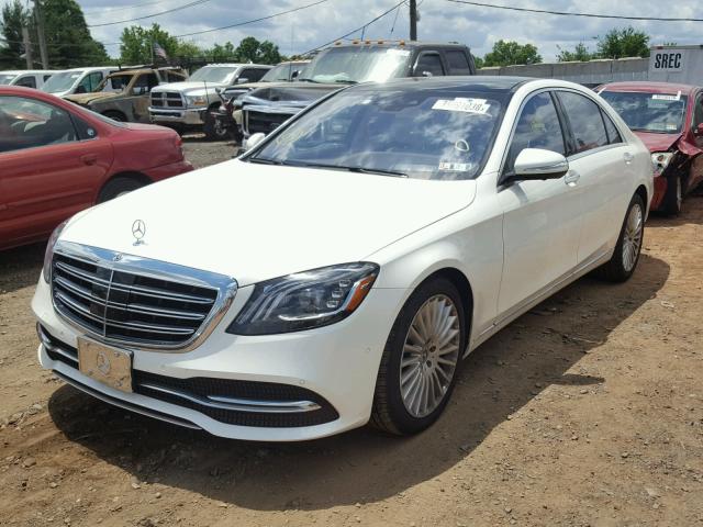 WDDUG8GB5JA345741 - 2018 MERCEDES-BENZ S 560 4MAT WHITE photo 2