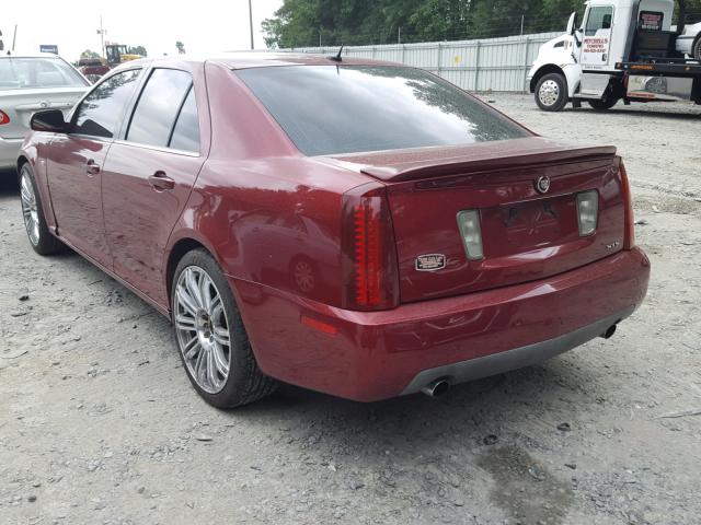 1G6DW677360171391 - 2006 CADILLAC STS BURGUNDY photo 3