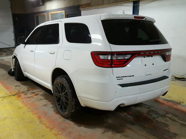 1C4RDJDG7FC861420 - 2015 DODGE DURANGO LI WHITE photo 3