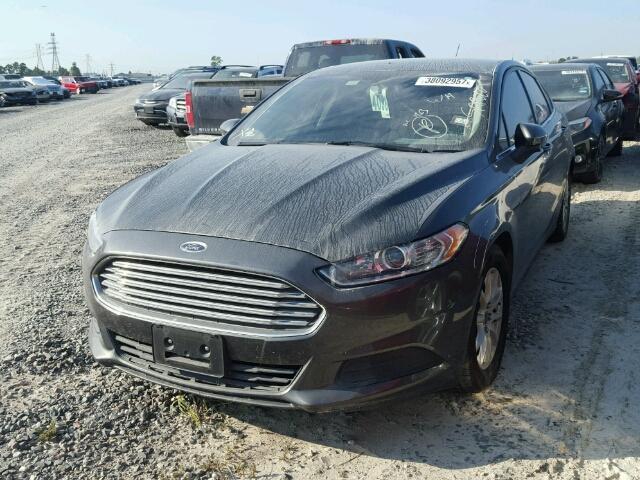 3FA6P0G76FR279283 - 2015 FORD FUSION S GRAY photo 2