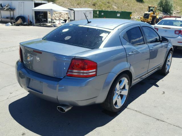 1B3LC56KX8N176399 - 2008 DODGE AVENGER SX BLUE photo 4