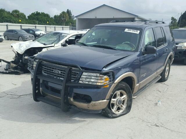 1FMDU74W82UC79525 - 2002 FORD EXPLORER E BLUE photo 2