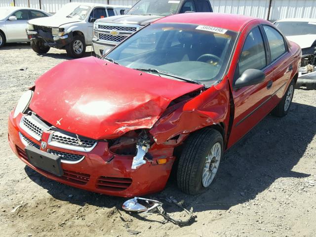 1B3ES26C95D102444 - 2005 DODGE NEON BASE RED photo 2