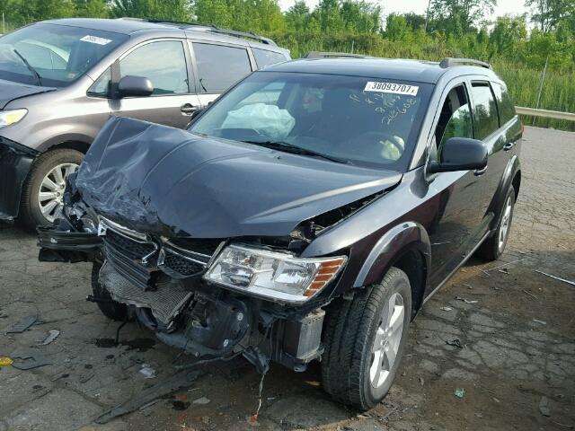 3C4PDCBG2CT218608 - 2012 DODGE JOURNEY SX BLACK photo 2