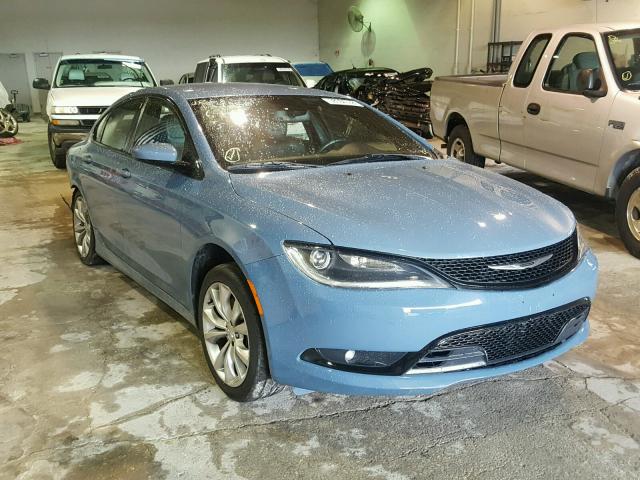 1C3CCCDG2FN643303 - 2015 CHRYSLER 200 S BLUE photo 1