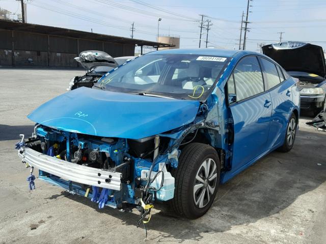 JTDKARFP9H3000572 - 2017 TOYOTA PRIUS PRIM ლურჯი ფოტო 2