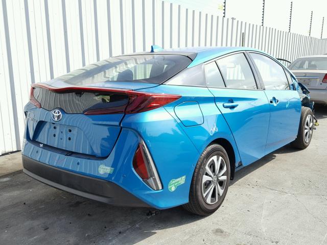 JTDKARFP9H3000572 - 2017 TOYOTA PRIUS PRIM ლურჯი ფოტო 4