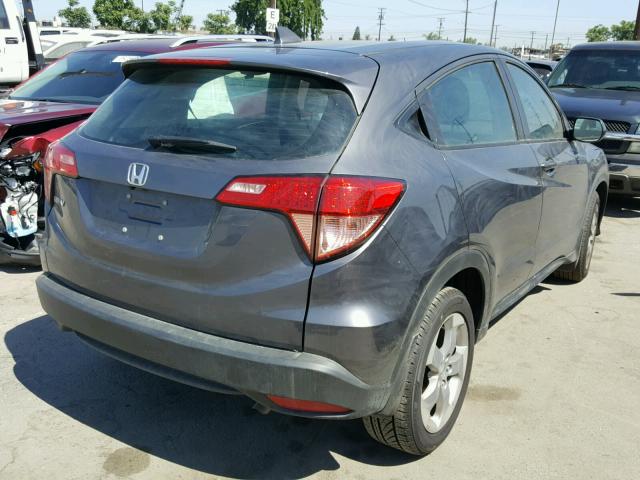 3CZRU5H30HG703154 - 2017 HONDA HR-V LX GRAY photo 4