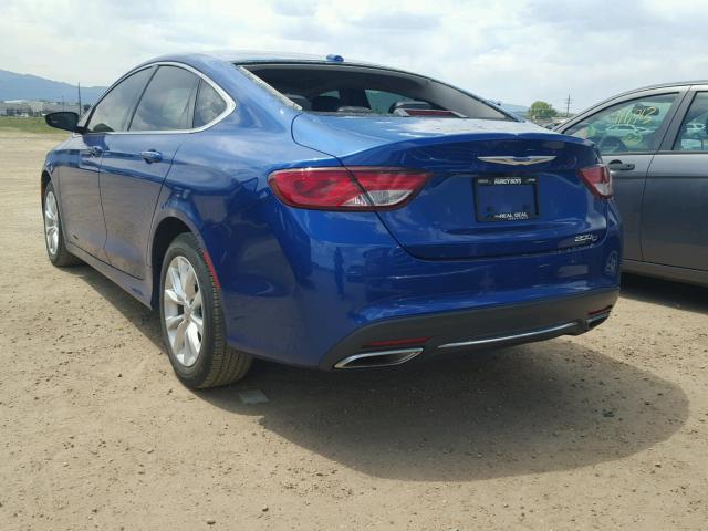 1C3CCCCG8FN635613 - 2015 CHRYSLER 200 C BLUE photo 3