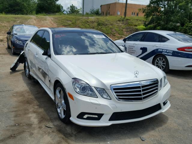 WDDHF7CB4BA383578 - 2011 MERCEDES-BENZ E 550 WHITE photo 1