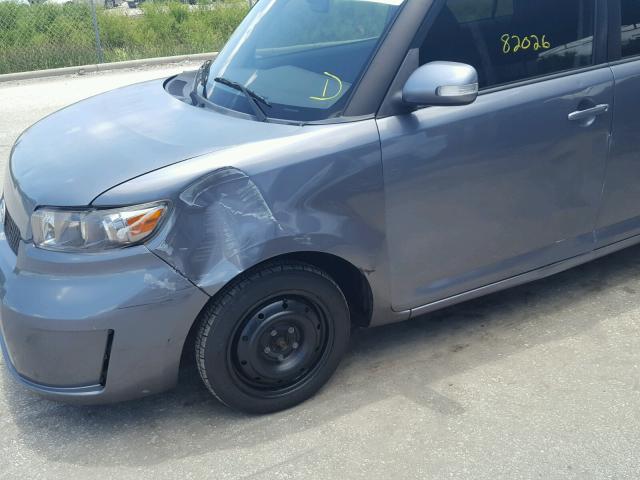 JTLZE4FE4A1117440 - 2010 TOYOTA SCION XB ნაცრისფერი ფოტო 9