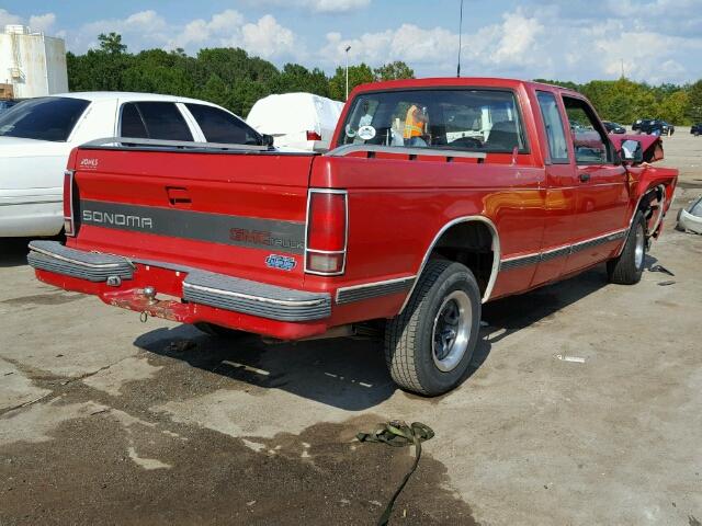 1GTCS19Z0N2502890 - 1992 GMC SONOMA RED photo 4