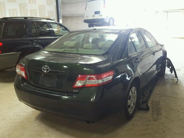 4T1BF3EK1AU515548 - 2010 TOYOTA CAMRY BASE GREEN photo 4
