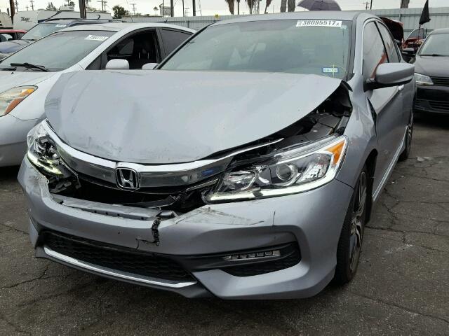 1HGCR2F58GA217447 - 2016 HONDA ACCORD SPO SILVER photo 2