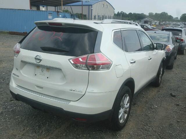 5N1AT2MV8FC758149 - 2015 NISSAN ROGUE S WHITE photo 4