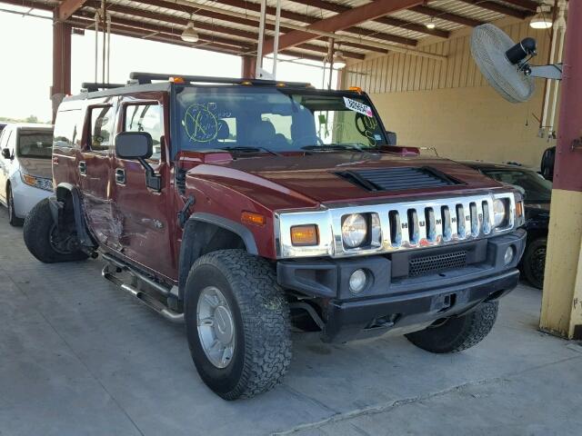 5GRGN23U95H116542 - 2005 HUMMER H2 MAROON photo 1