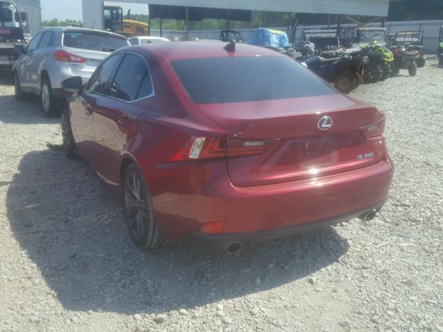 JTHBE1D21E5013554 - 2014 LEXUS IS 350 RED photo 3