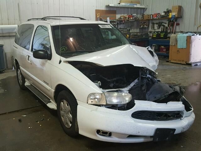 4N2XN11T2YD841849 - 2000 NISSAN QUEST SE WHITE photo 1