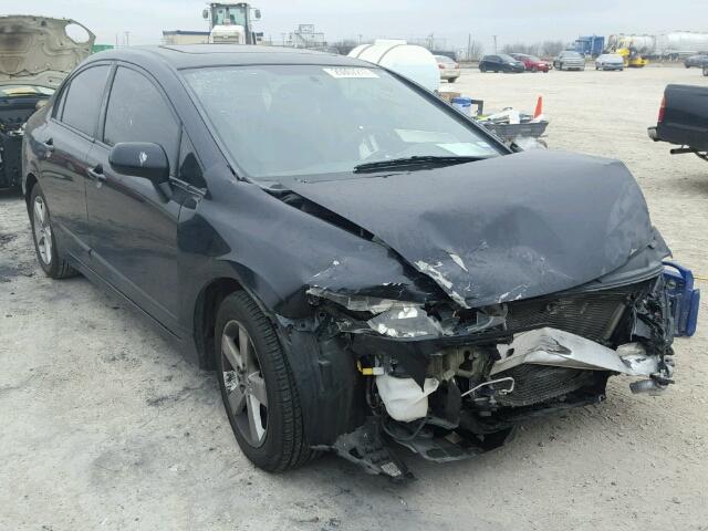 1HGFA16868L099901 - 2008 HONDA CIVIC EX BLACK photo 1