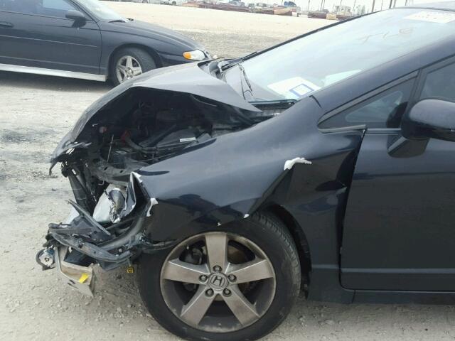 1HGFA16868L099901 - 2008 HONDA CIVIC EX შავი ფოტო 9