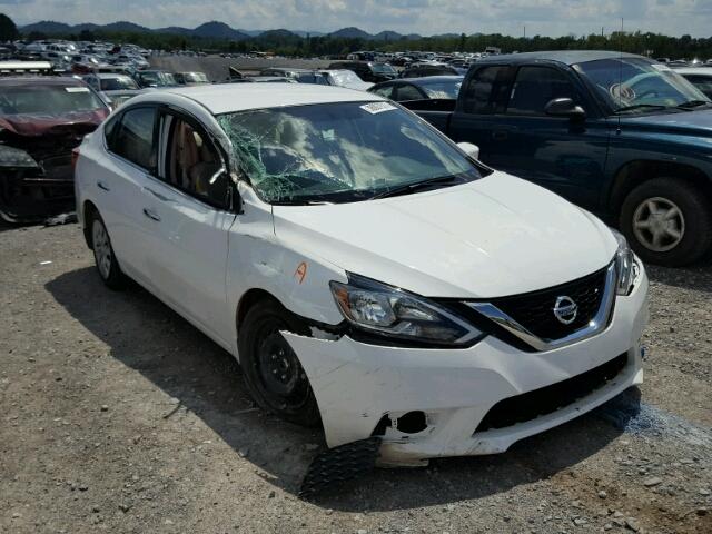 3N1AB7AP9HY288530 - 2017 NISSAN SENTRA S WHITE photo 1