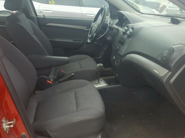 KL1TD566X8B101029 - 2008 CHEVROLET AVEO BASE Rouge photo 5