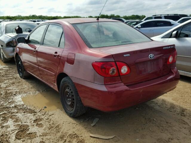 JTDBR32EX60064452 - 2006 TOYOTA COROLLA CE MAROON photo 3