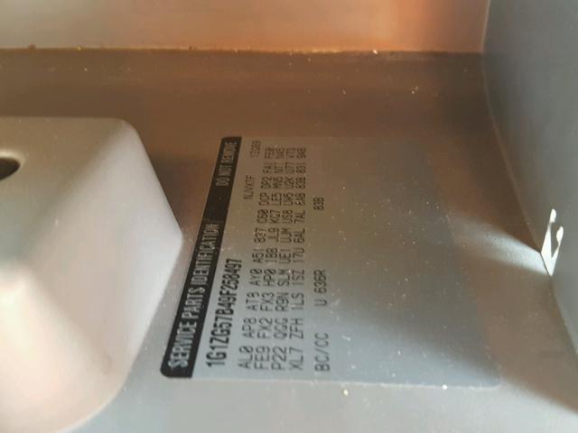 1G1ZG57B49F258497 - 2009 CHEVROLET MALIBU LS ვერცხლისფერი ფოტო 10