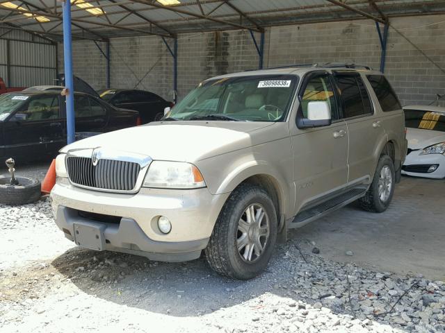 5LMEU68H14ZJ24103 - 2004 LINCOLN AVIATOR 金色 照片 2
