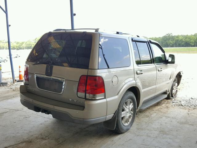 5LMEU68H14ZJ24103 - 2004 LINCOLN AVIATOR 金色 照片 4