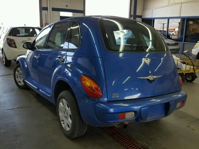 3C8FY58B35T585025 - 2005 CHRYSLER PT CRUISER BLUE photo 3