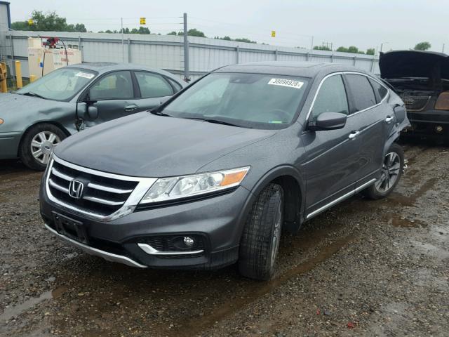 5J6TF2H54DL001402 - 2013 HONDA CROSSTOUR GRAY photo 2