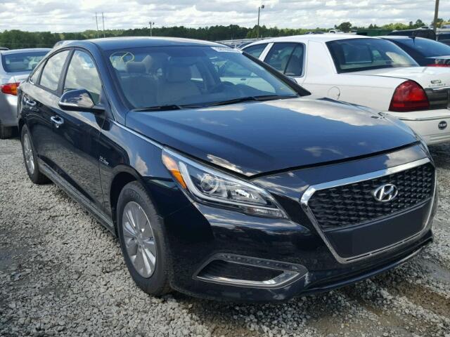 KMHE24L11HA050094 - 2017 HYUNDAI SONATA BLACK photo 1