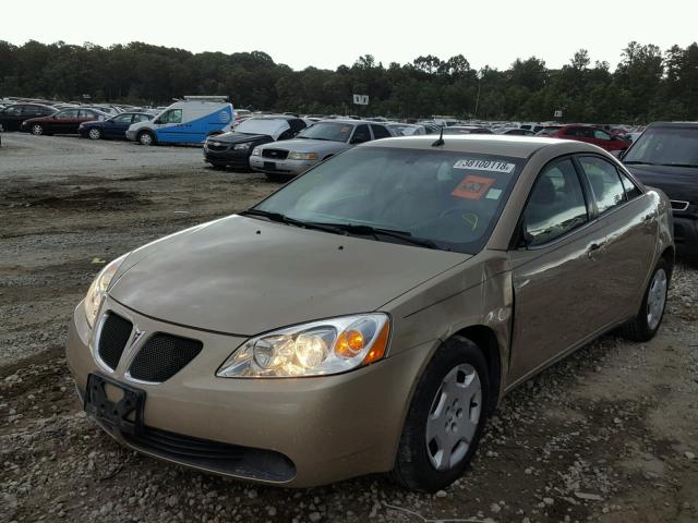 1G2ZF57B984223821 - 2008 PONTIAC G6 VALUE L GOLD photo 2