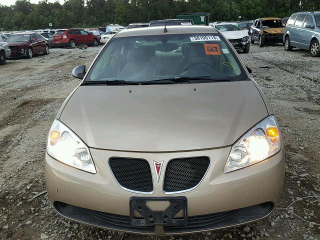 1G2ZF57B984223821 - 2008 PONTIAC G6 VALUE L GOLD photo 9