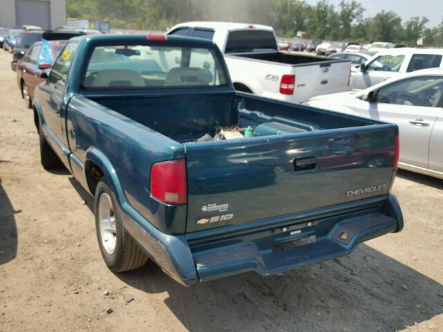 1GCCS1443V8149490 - 1997 CHEVROLET S TRUCK S1 GREEN photo 3