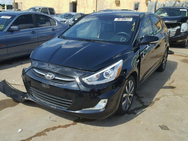 KMHCU5AE3FU234137 - 2015 HYUNDAI ACCENT GLS BLACK photo 2