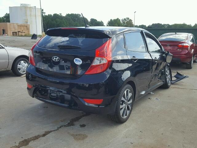 KMHCU5AE3FU234137 - 2015 HYUNDAI ACCENT GLS BLACK photo 4