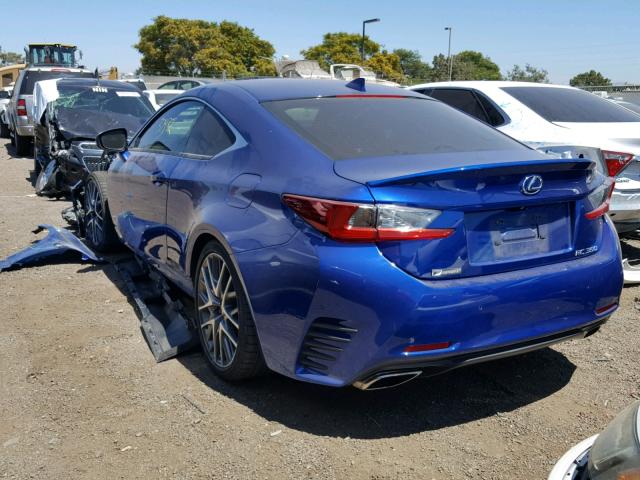 JTHHE5BC1F5001807 - 2015 LEXUS RC 350 BLUE photo 3