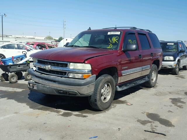 1GNEK13Z93R109239 - 2003 CHEVROLET TAHOE K150 BURGUNDY photo 2